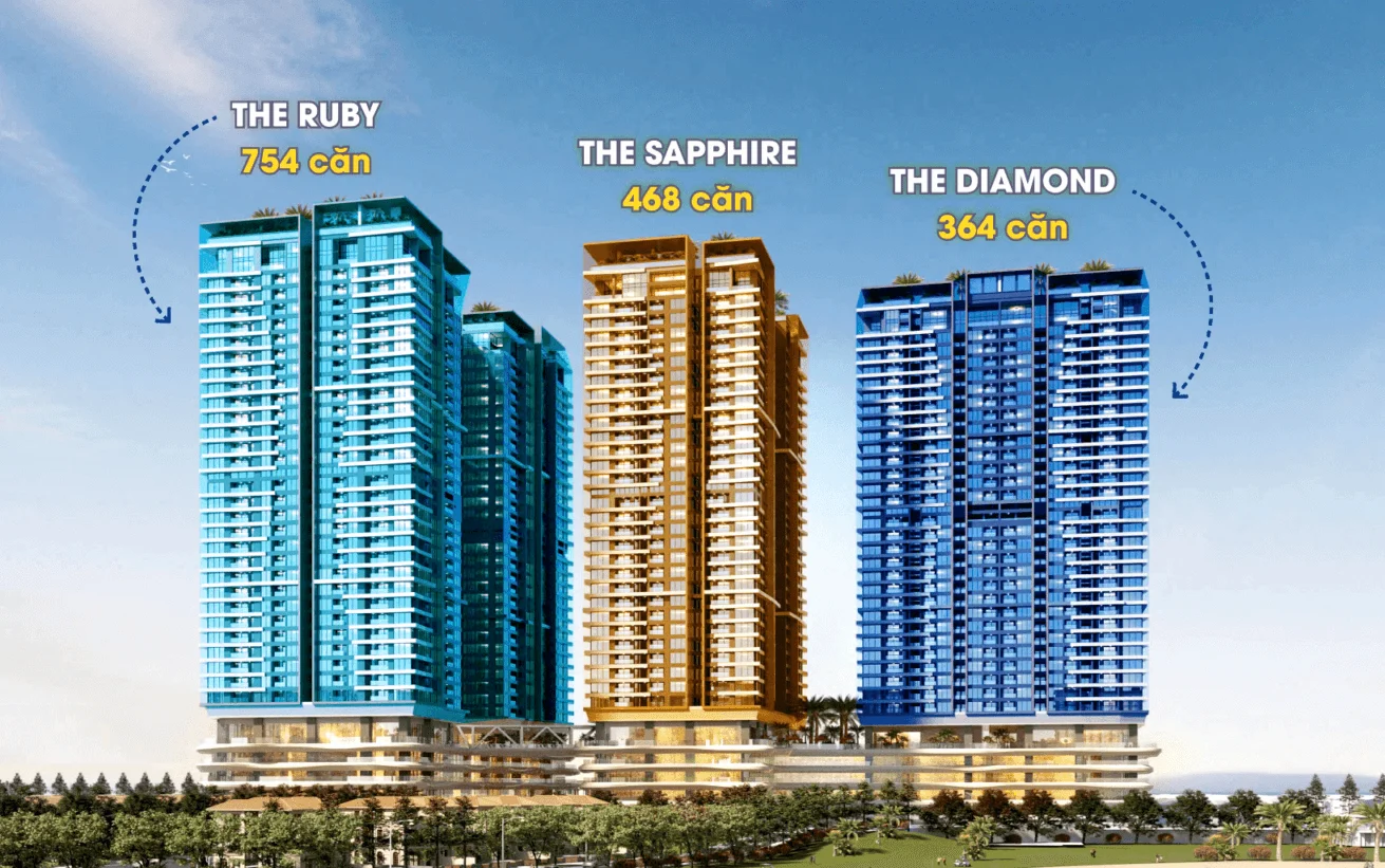 Phối cảnh tòa Newtown Diamond Đà Nẵng