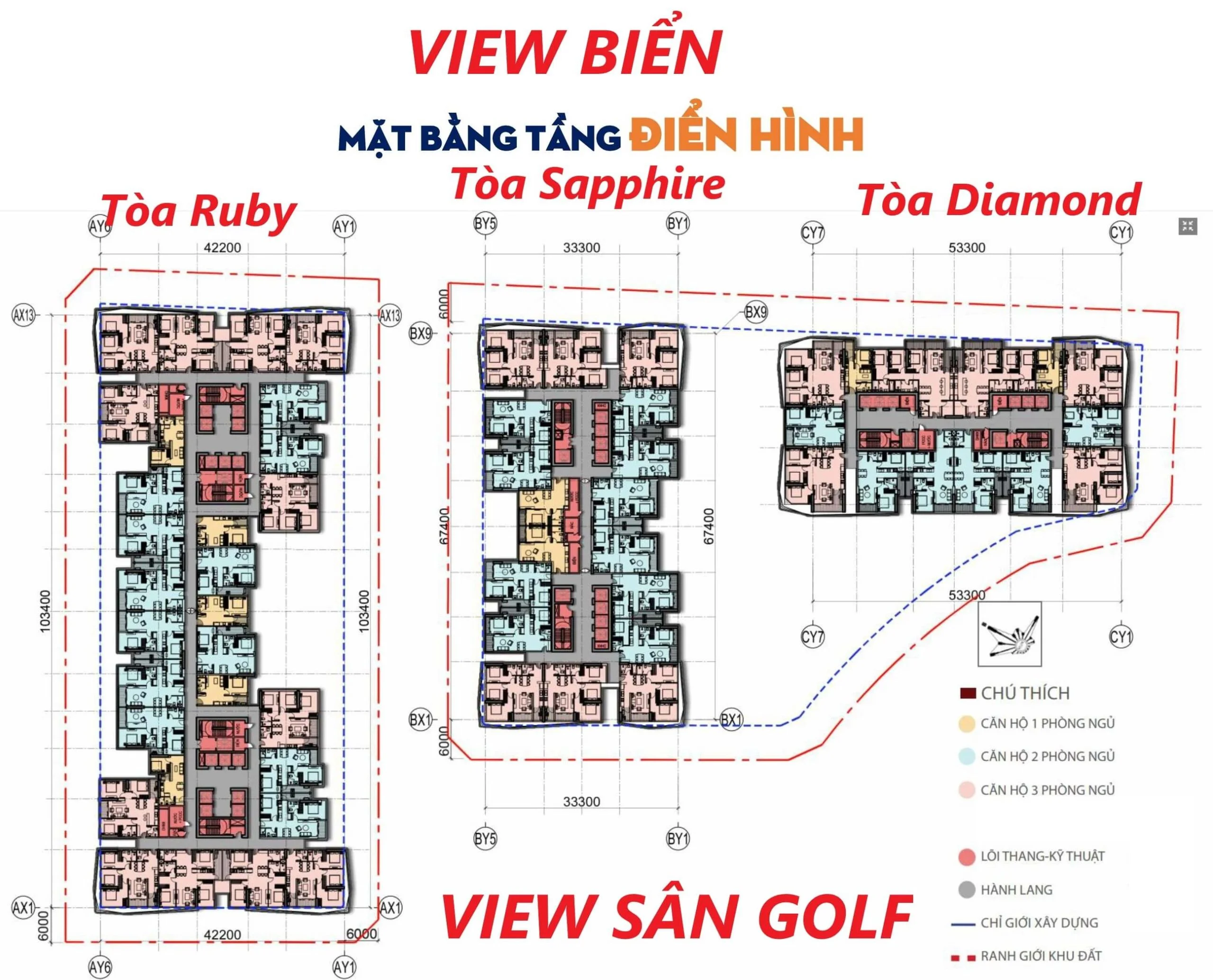 Thiết kế tổng thể Newtown Diamond Đà Nẵng